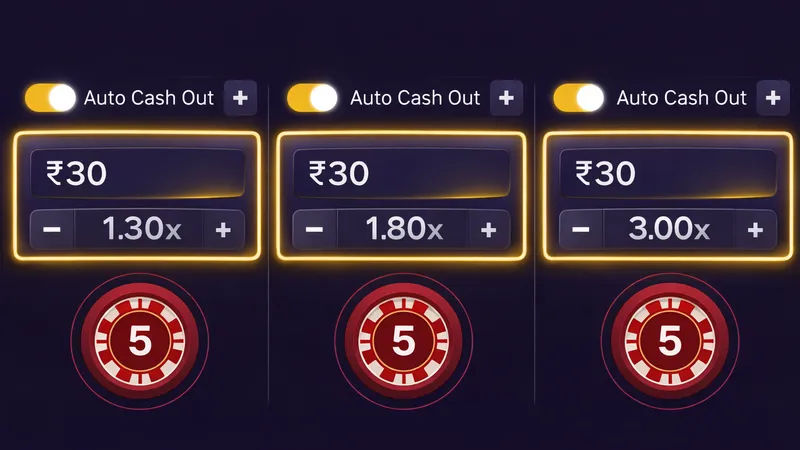 Red Baron set bet step 1